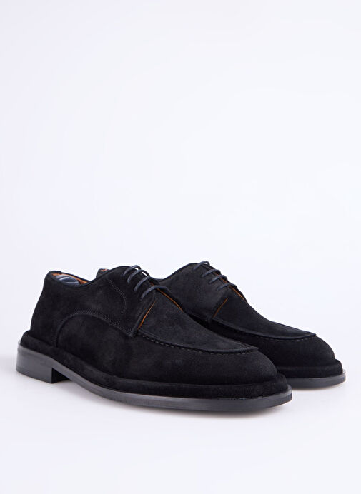 Fabrika Siyah Erkek Deri Günlük Ayakkabı VALENTE-LEON - Görsel 6