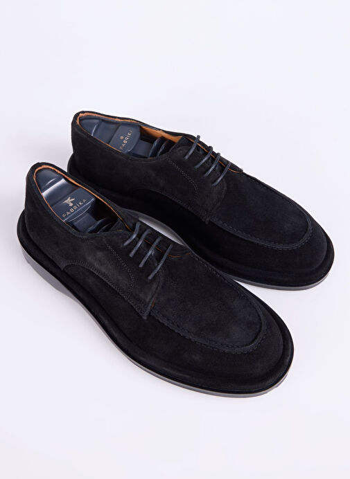 Fabrika Siyah Erkek Deri Günlük Ayakkabı VALENTE-LEON - Görsel 4