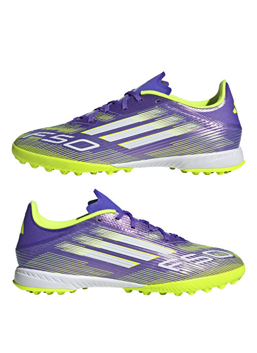 Adidas JH7724 F50 LEAGUE TF Mor Erkek Halı Saha Ayakkabısı - Görsel 10