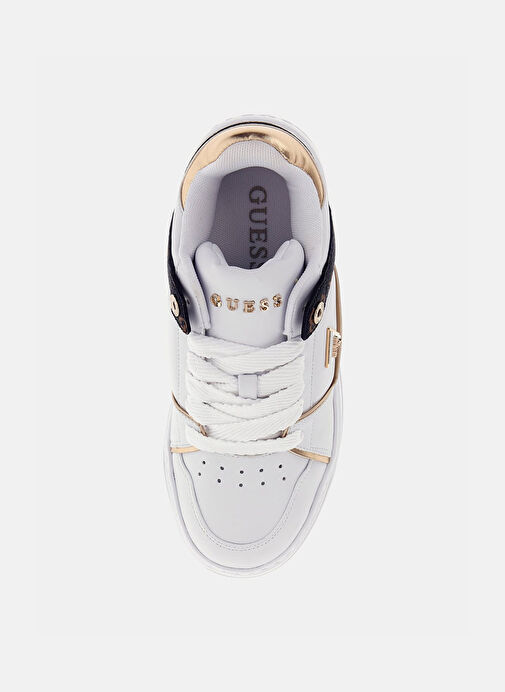 Guess Beyaz Kadın Sneaker FLTDELFAL12-WHITE - Görsel 4