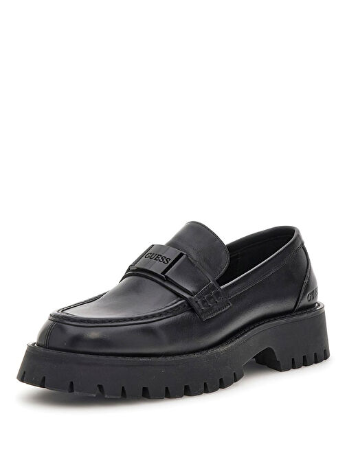 Guess Siyah Erkek Deri Loafer GORİZİA - Görsel 2