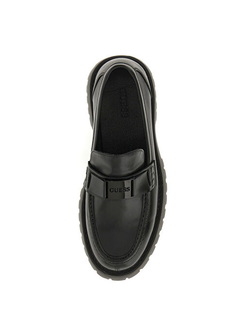 Guess Siyah Erkek Deri Loafer GORİZİA - Görsel 4