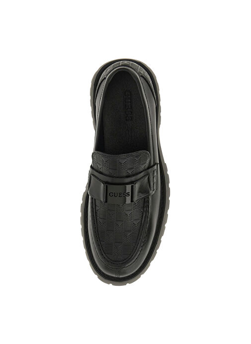 Guess Siyah Erkek Deri Loafer GORİZİA - Görsel 4