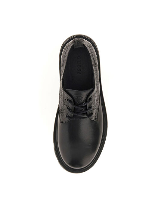 Guess Siyah Erkek Deri Klasik Ayakkabı GARNİ - Görsel 5