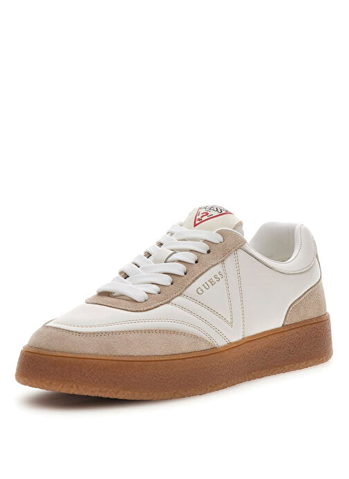 Guess Ekru - Krem Erkek Sneaker WİMOH - Görsel 2