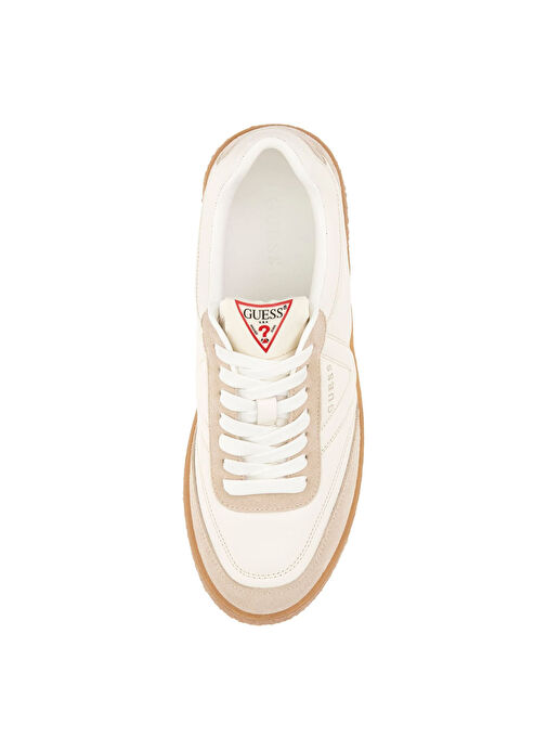 Guess Ekru - Krem Erkek Sneaker WİMOH - Görsel 3