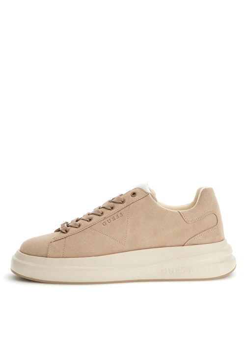 Guess Bej Erkek Deri Sneaker ELBA - Görsel 3