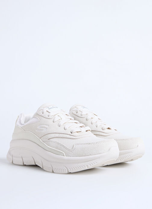 Skechers Beyaz Kadın Deri Sneaker 158590 OFWT - Görsel 3