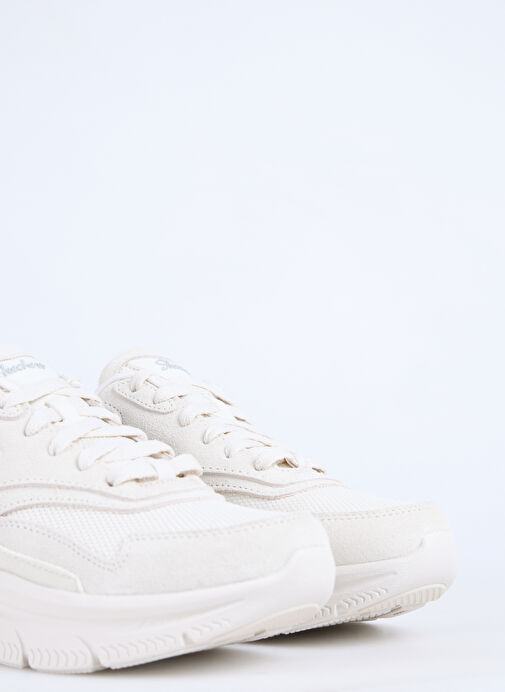 Skechers Beyaz Kadın Deri Sneaker 158590 OFWT - Görsel 6