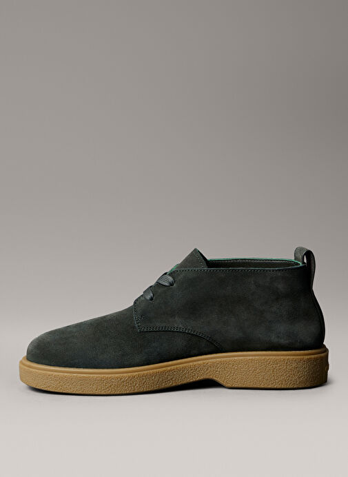 Calvin Klein Haki Erkek Deri Bot TEXT RUBBER DESERT BOOT SU - Görsel 3
