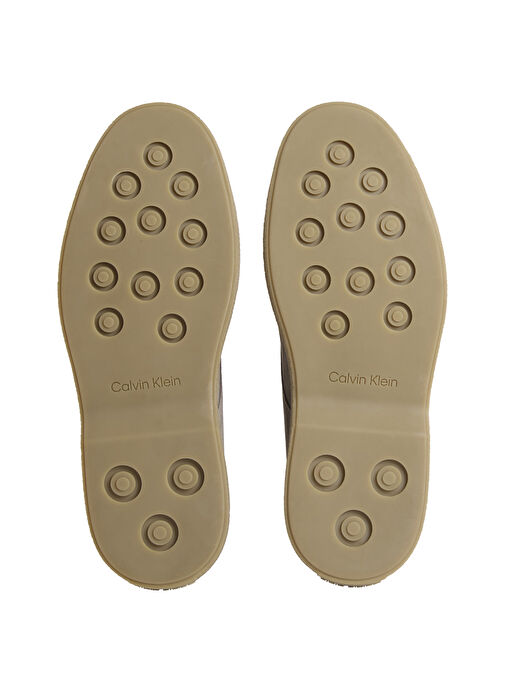 Calvin Klein Ekru Erkek Deri Bot TEXT RUBBER DESERT BOOT SU - Görsel 6