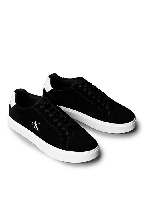 Calvin Klein Beyaz Erkek Deri Sneaker CLASSIC CUPSOLE LACEUP SU - Görsel 4