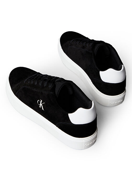 Calvin Klein Beyaz Erkek Deri Sneaker CLASSIC CUPSOLE LACEUP SU - Görsel 6