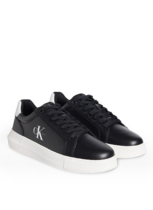 Calvin Klein Beyaz Erkek Sneaker CHUNKY CUPSOLE MONO LTH - Görsel 4