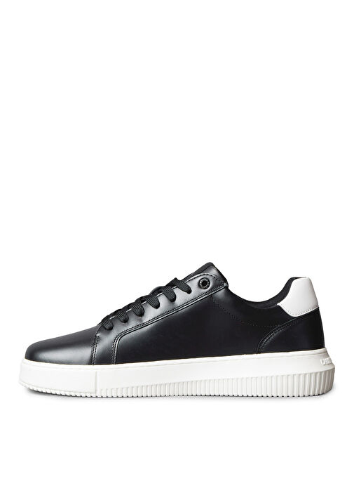 Calvin Klein Beyaz Erkek Sneaker CHUNKY CUPSOLE MONO LTH - Görsel 3
