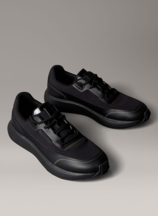 Calvin Klein Siyah Erkek Sneaker CITY RUNNER LACEUP TECH MIX - Görsel 4