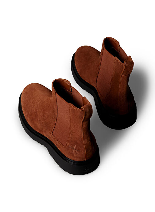 Calvin Klein Kahverengi Erkek Deri Bot COMBAT ESS CHELSEA BOOT SU - Görsel 6