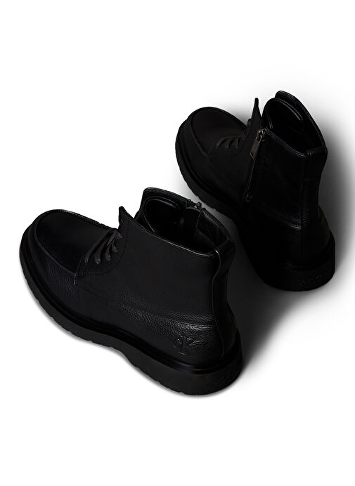 Calvin Klein Siyah Erkek Bot COMBAT ESS LACE UP APRON LTH W - Görsel 6