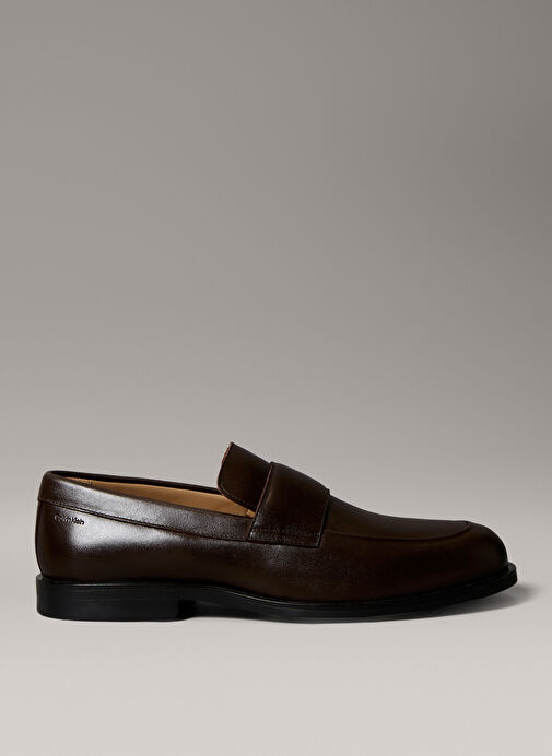 Calvin Klein Kahverengi Erkek Klasik Ayakkabı ESS RUBBER BAND LOAFER LTH - Görsel 2