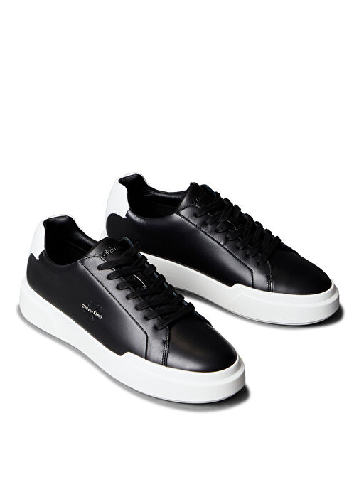 Calvin Klein Beyaz Erkek Sneaker CHUNKY CUPSOLE LACEUP LTH - Görsel 4