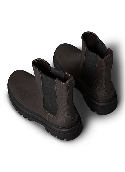 Calvin Klein Kahverengi Erkek Bot LUGGED CHELSEA BOOT HIGH LTH - Görsel 6