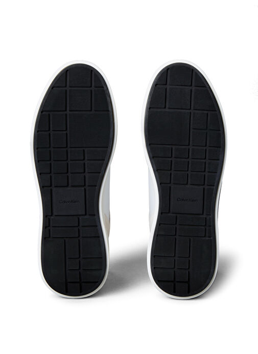 Calvin Klein Beyaz Erkek Sneaker CHUNKY CUPSOLE LACEUP LTH MIX - Görsel 7