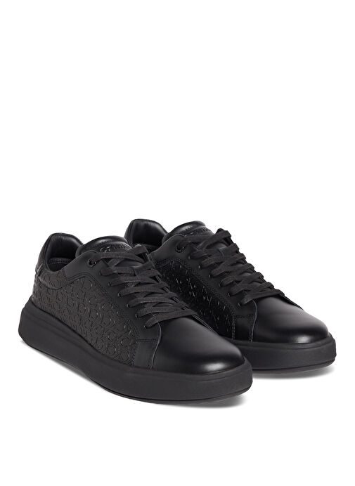 Calvin Klein Siyah Erkek Sneaker CHUNKY LOW TOP LACE UP MONO - Görsel 4