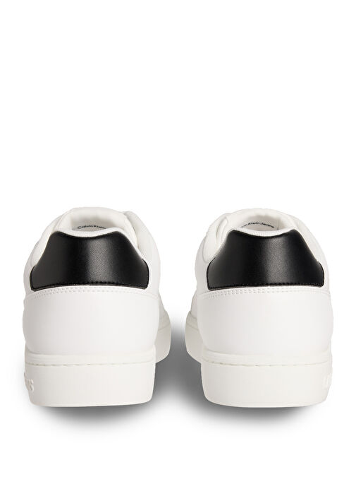 Calvin Klein Beyaz Erkek Sneaker CLASSIC CUPSOLE MONO LTH - Görsel 6