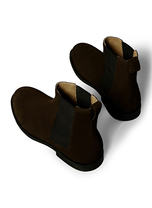 Calvin Klein Kahverengi Erkek Süet Bot ESS RUBBER CHELSEA SU - Görsel 6