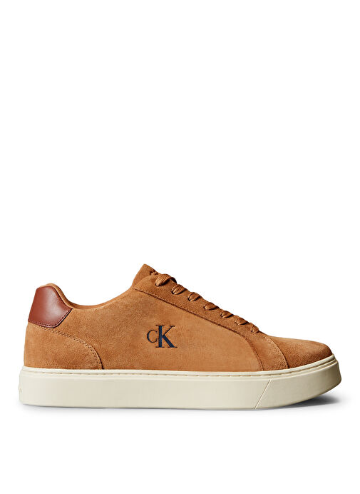 Calvin Klein Kahverengi Erkek Deri Sneaker CLASSIC CUPSOLE LACEUP SU - Görsel 2