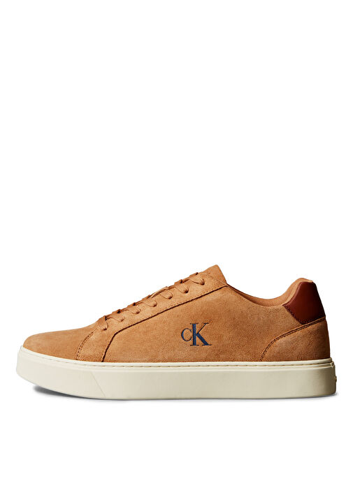 Calvin Klein Kahverengi Erkek Deri Sneaker CLASSIC CUPSOLE LACEUP SU - Görsel 5
