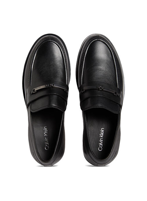 Calvin Klein Siyah Erkek Loafer FLEX DRESS LOAFER W/BIT LTH - Görsel 5