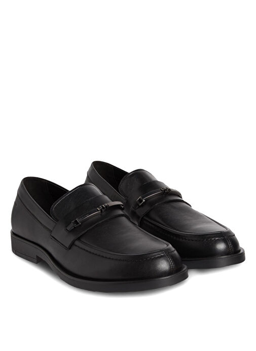 Calvin Klein Siyah Erkek Loafer FLEX DRESS LOAFER W/BIT LTH - Görsel 4