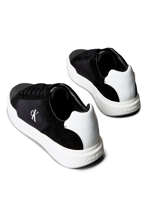 Calvin Klein Beyaz Erkek Sneaker CHUNKY CUPSOLE LACEUP LTH MIX - Görsel 6