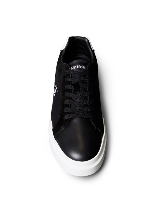 Calvin Klein Beyaz Erkek Sneaker CHUNKY CUPSOLE LACEUP LTH MIX - Görsel 5