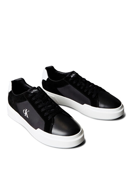 Calvin Klein Beyaz Erkek Sneaker CHUNKY CUPSOLE LACEUP LTH MIX - Görsel 4