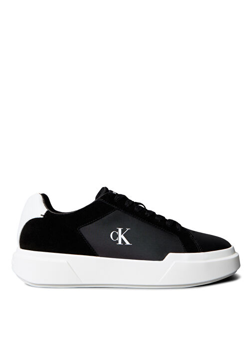 Calvin Klein Beyaz Erkek Sneaker CHUNKY CUPSOLE LACEUP LTH MIX - Görsel 2