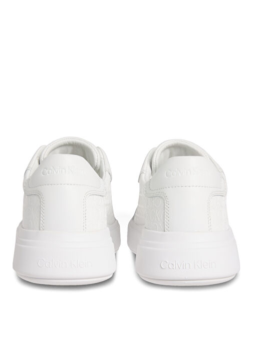 Calvin Klein Beyaz Erkek Sneaker CHUNKY LOW TOP LACE UP MONO - Görsel 6