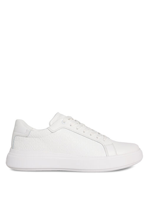 Calvin Klein Beyaz Erkek Sneaker CHUNKY LOW TOP LACE UP MONO - Görsel 2