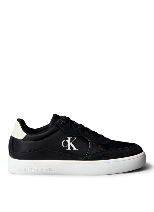 Calvin Klein Siyah Erkek Deri Sneaker CLASSIC CUPSOLE MG NYLON MIX - Görsel 2