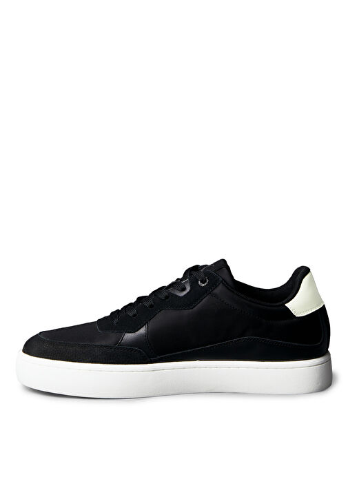 Calvin Klein Siyah Erkek Deri Sneaker CLASSIC CUPSOLE MG NYLON MIX - Görsel 3