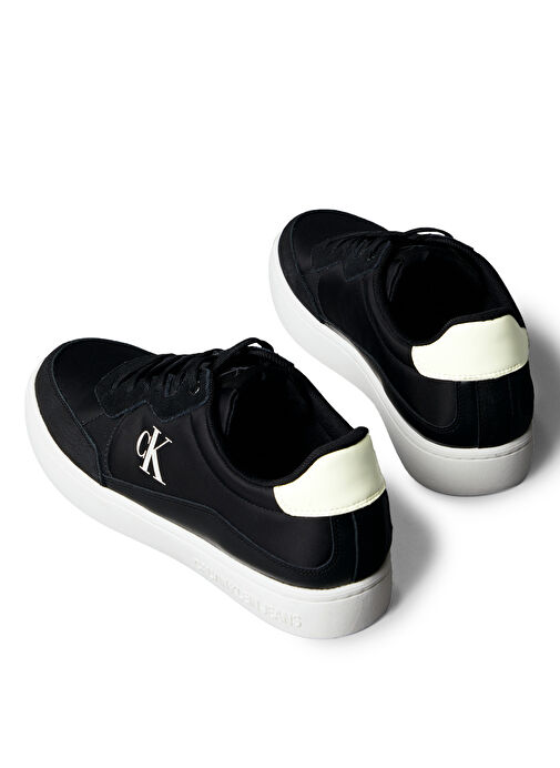 Calvin Klein Siyah Erkek Deri Sneaker CLASSIC CUPSOLE MG NYLON MIX - Görsel 6