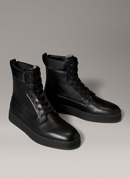Calvin Klein Siyah Erkek Bot HYBRID CUP HIKING LACE UP LTH W - Görsel 4