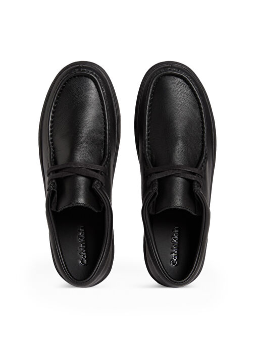 Calvin Klein Siyah Erkek Günlük Ayakkabı HYBRID APRON LACE UP LTH - Görsel 4