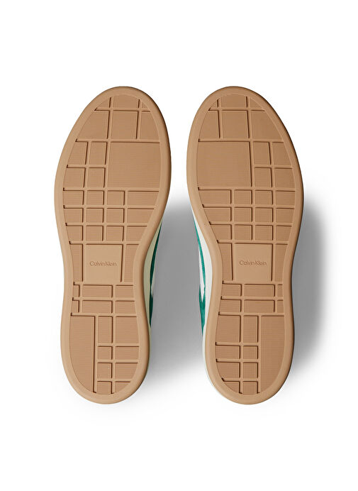 Calvin Klein Beyaz Erkek Sneaker BASKET CUPSOLE LACEUP LTH-SU - Görsel 7