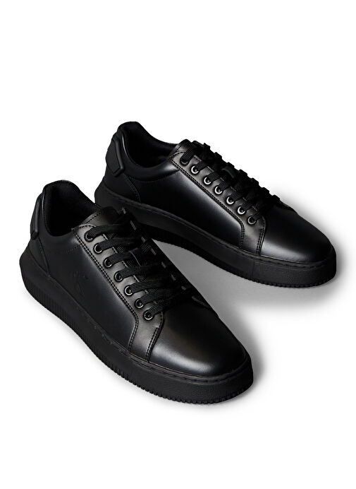 Calvin Klein Siyah Erkek Sneaker CHUNKY CUPSOLE RU PATCH LTH - Görsel 4