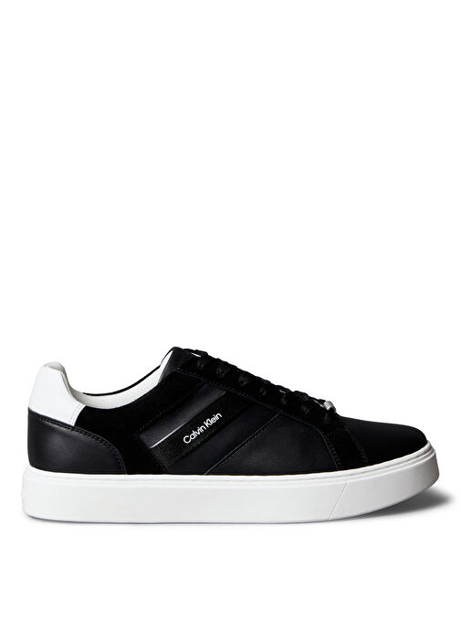 Calvin Klein Beyaz Erkek Sneaker CLASSIC CUPSOLE LACEUP TAPE LTH - Görsel 2