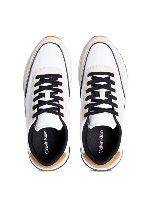 Calvin Klein Bej Erkek Sneaker LOW TOP LACE UP REPREVE MIX - Görsel 4