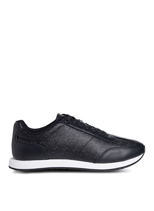 Calvin Klein Siyah Erkek Sneaker LOW PROF RUNN LACEUP MONO - Görsel 2