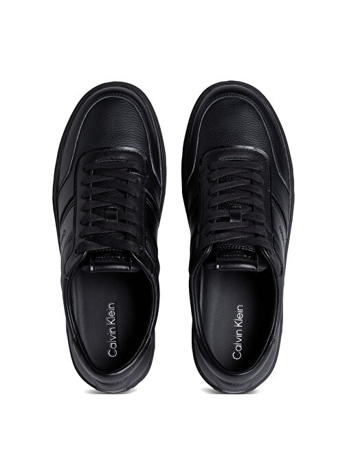 Calvin Klein Siyah Erkek Sneaker CLEAN CUP LOW LACE TAPE - Görsel 4